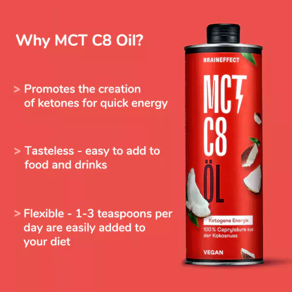 Braineffect MCT C8 Oil - 1L - image 1