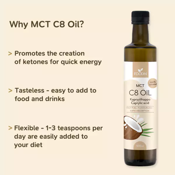 Foodin MCT C8 Oil - 500ml - image 2
