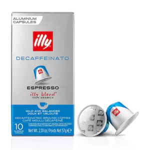 Illy Decaffeinato, Smooth and balanced, Illy Nespresso Coffee Capsule