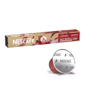 Nescafe Farmers Origins - Columbia, A fruity, mild espresso. Intensity: 6, Nescafe Farmers Origin Nespresso Coffee Capsule