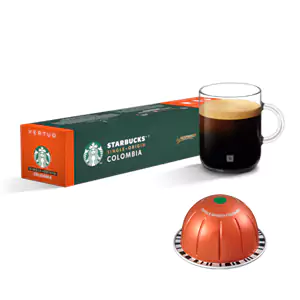 Columbia Single Origin, Balanced with nutty notes - Intensity: 7, Starbucks Nespresso Vertuo Coffee Capsule