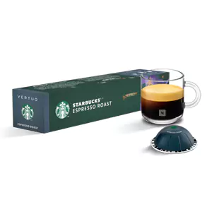 Espresso Roast, A rich espresso with caramelized notes. Intensity: 11, Starbucks Nespresso Vertuo Coffee Capsule